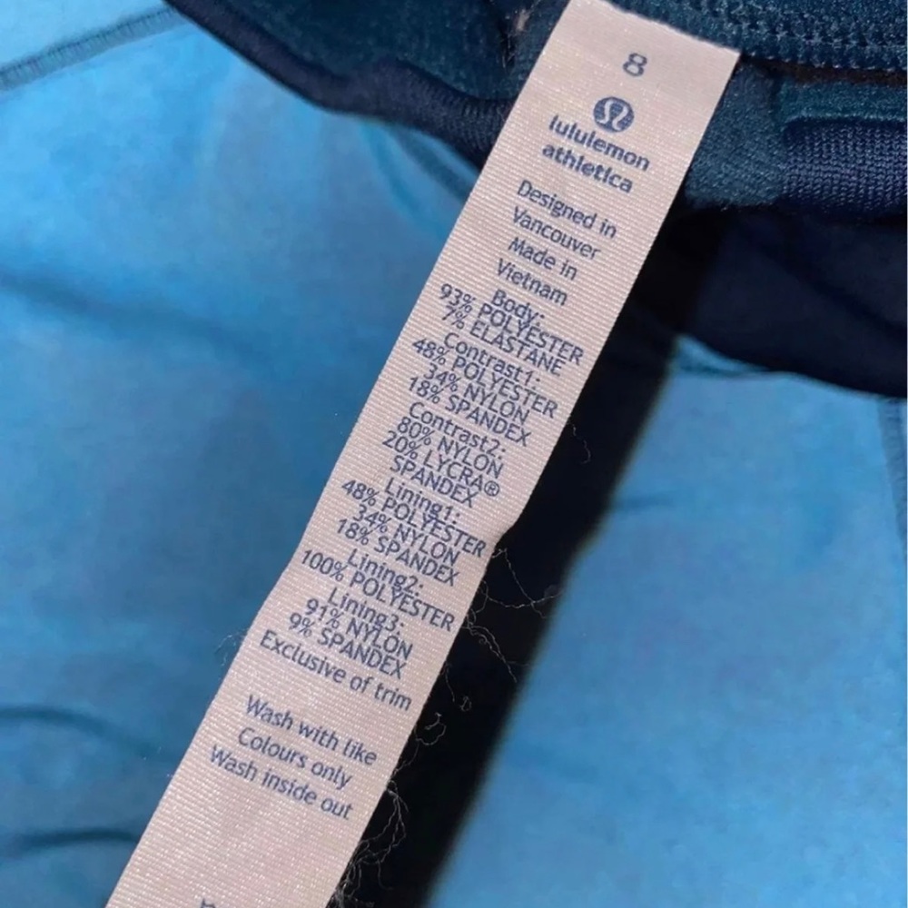Lululemon Let’s Get Visible Reflective Vest. Dark Teal. Sz 8 - Picture 10 of 12